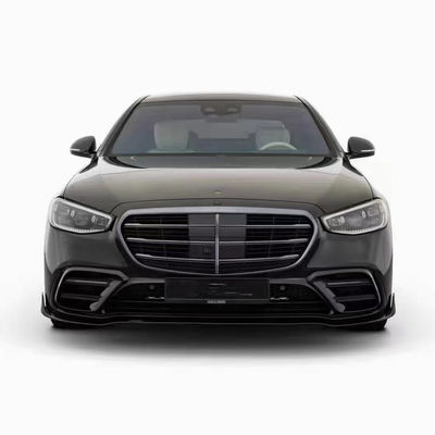 মের্সেডস এস-ক্লাস W223 S400 S450 কার্বন ফাইবার বডি কিট W223 মেবাচ আপগ্রেড করা BUS স্টাইল ফ্রন্ট শোভল ডিফিউজার স্পয়লার
