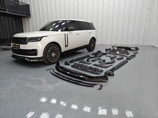 Land Rover Range Rover Carbon fiber Body Kit Range Rover Upgraded Mansory style front lip diffuser স্পয়লার হুড চাকা আর্ক সাইড স্কার্ট