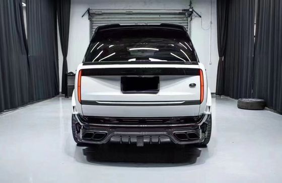 Land Rover Range Rover Carbon fiber Body Kit Range Rover Upgraded Mansory style front lip diffuser স্পয়লার হুড চাকা আর্ক সাইড স্কার্ট