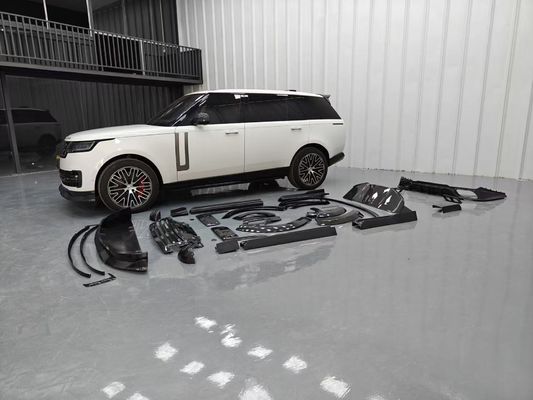 Land Rover Range Rover Carbon fiber Body Kit Range Rover Upgraded Mansory style front lip diffuser স্পয়লার হুড চাকা আর্ক সাইড স্কার্ট