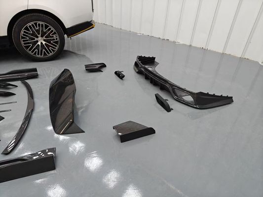 Land Rover Range Rover Carbon fiber Body Kit Range Rover Upgraded Mansory style front lip diffuser স্পয়লার হুড চাকা আর্ক সাইড স্কার্ট