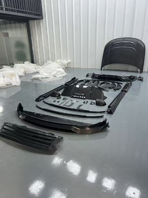 Land Rover Range Rover Carbon fiber Body Kit Range Rover Upgraded Mansory style front lip diffuser স্পয়লার হুড চাকা আর্ক সাইড স্কার্ট