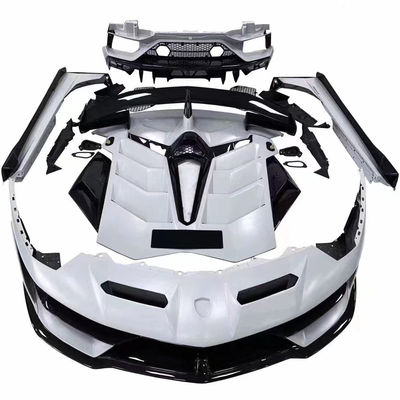 Lamborghini Aventador LP700 LP720 কার্বন ফাইবার বডি কিট Aventador আপগ্রেড করা SVJ স্টাইল ফ্রন্ট এবং রিয়ার বাম্পার স্পয়লার বডি কিট