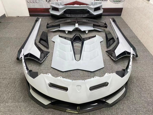 Lamborghini Aventador LP700 LP720 কার্বন ফাইবার বডি কিট Aventador আপগ্রেড করা SVJ স্টাইল ফ্রন্ট এবং রিয়ার বাম্পার স্পয়লার বডি কিট