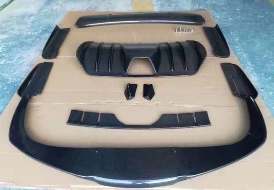 ফেরারি F430 বডি কিট F430 আপগ্রেড করা হ্যাম্যান স্টাইল ফ্রন্ট শোভল ডিফিউজার স্পয়লার সাইড স্কার্ট F430 কার্বন ফাইবার বডি কিট