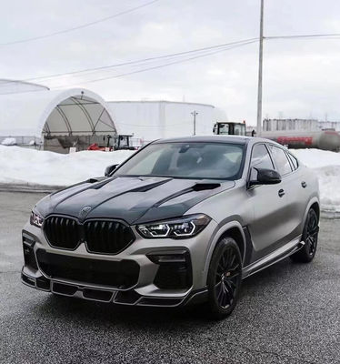 গরম বিক্রয় G06 X6 কার্বন ফাইবার বডি কিট Forbmw X6 কার্বন ফাইবার সামনের ফাটল রিয়ার ডিফিউজার স্পয়লার কভার