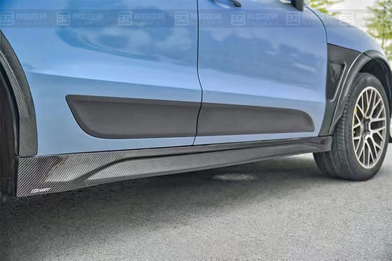 পোর্শে ম্যানকান কার্বন ফাইবার বডি কিট জন্য ম্যানকান সিএমএসটি-স্টাইল কার্বন ফাইবার ফ্রন্ট লিপ ডিফিউজার স্পয়লার ওয়াইডবডি কিট আপগ্রেড করে