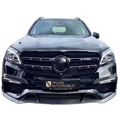 ব্রা স্টাইলের জন্য কার্বন ফাইবার বডি কিট GLS63 320 400 450 500 X166 কার্বন ফাইবার বডি কিট GLS63 সামনের ফয়েল রিয়ার ডিফিউজার