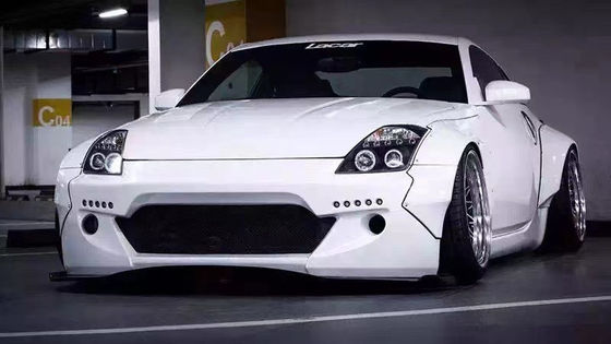 350Z নিসান বডি কিট রেসিন ফাইবার বাম্পার রিয়ার ডিফিউজার অটো ফ্রন্ট স্পয়লার সাইড স্কার্ট