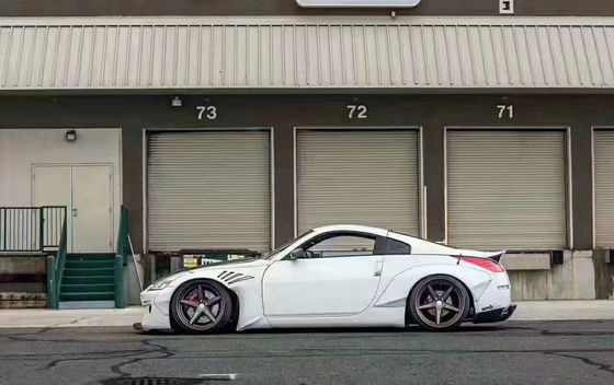 350Z নিসান বডি কিট রেসিন ফাইবার বাম্পার রিয়ার ডিফিউজার অটো ফ্রন্ট স্পয়লার সাইড স্কার্ট