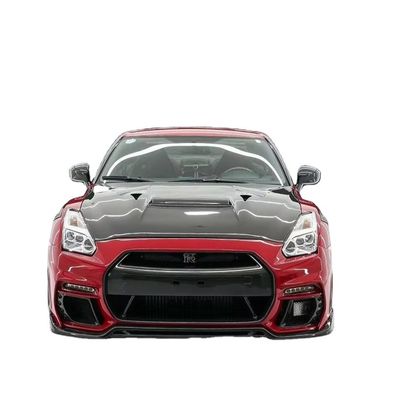 GTR R35 নিসান বডি কিট কার্বন ফাইবার কেপি স্টাইল বাম্পার স্পয়লার ফ্রন্ট ওয়াইডবডি কিট