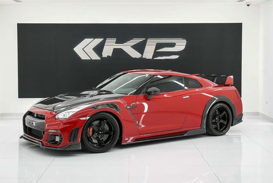 GTR R35 নিসান বডি কিট কার্বন ফাইবার কেপি স্টাইল বাম্পার স্পয়লার ফ্রন্ট ওয়াইডবডি কিট