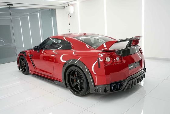GTR R35 নিসান বডি কিট কার্বন ফাইবার কেপি স্টাইল বাম্পার স্পয়লার ফ্রন্ট ওয়াইডবডি কিট
