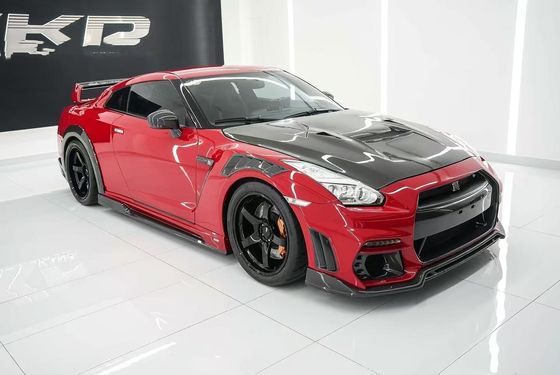 GTR R35 নিসান বডি কিট কার্বন ফাইবার কেপি স্টাইল বাম্পার স্পয়লার ফ্রন্ট ওয়াইডবডি কিট