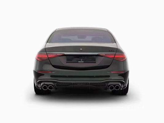 মের্সেডস এস-ক্লাস W223 S400 S450 কার্বন ফাইবার বডি কিট W223 মেবাচ আপগ্রেড করা BUS স্টাইল ফ্রন্ট শোভল ডিফিউজার স্পয়লার