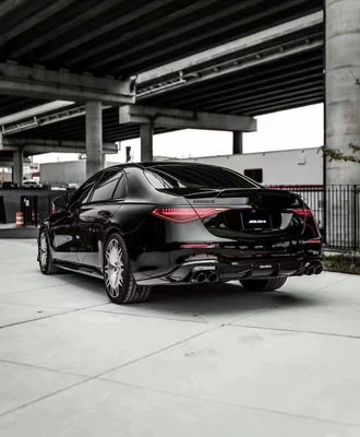 মের্সেডস এস-ক্লাস W223 S400 S450 কার্বন ফাইবার বডি কিট W223 মেবাচ আপগ্রেড করা BUS স্টাইল ফ্রন্ট শোভল ডিফিউজার স্পয়লার