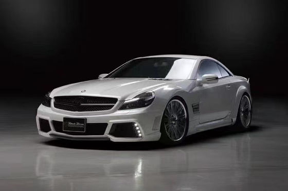 Mercedes SL R230 Widebody Kit SL R230 Upgraded WD Style Front and Rear Bumper Spoiler Widebody Kit এর জন্য